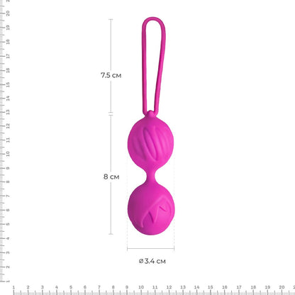 Вагінальні кульки Adrien Lastic Geisha Lastic Balls Mini Magenta (S), діаметр 3,4 см, вага 85 г