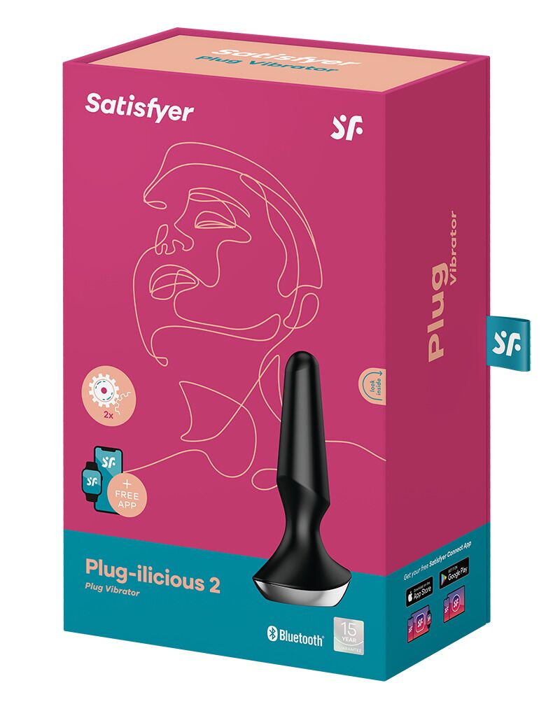 Анальна смарт-вібропробка Satisfyer Plug-ilicious 2 Black