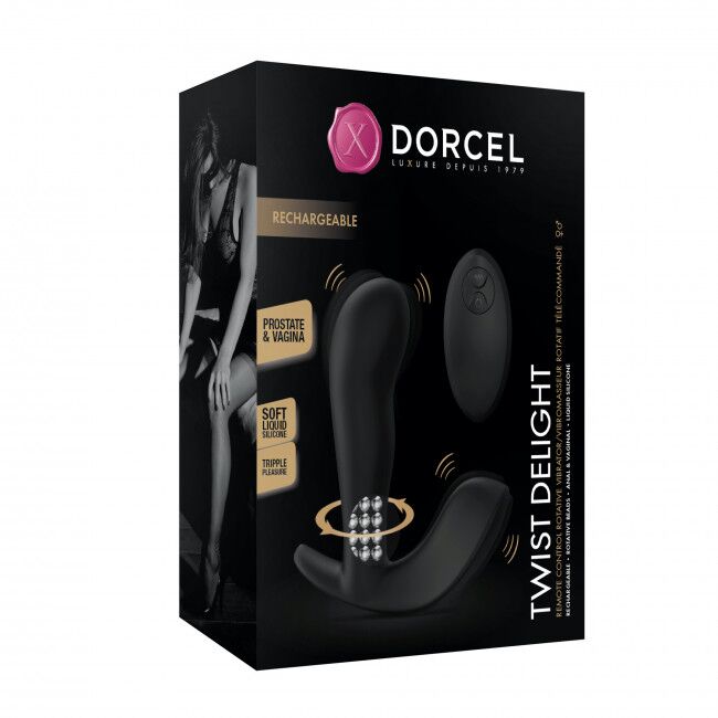 Універсальний вібратор з перлинним масажем Dorcel TWIST DELIGHT