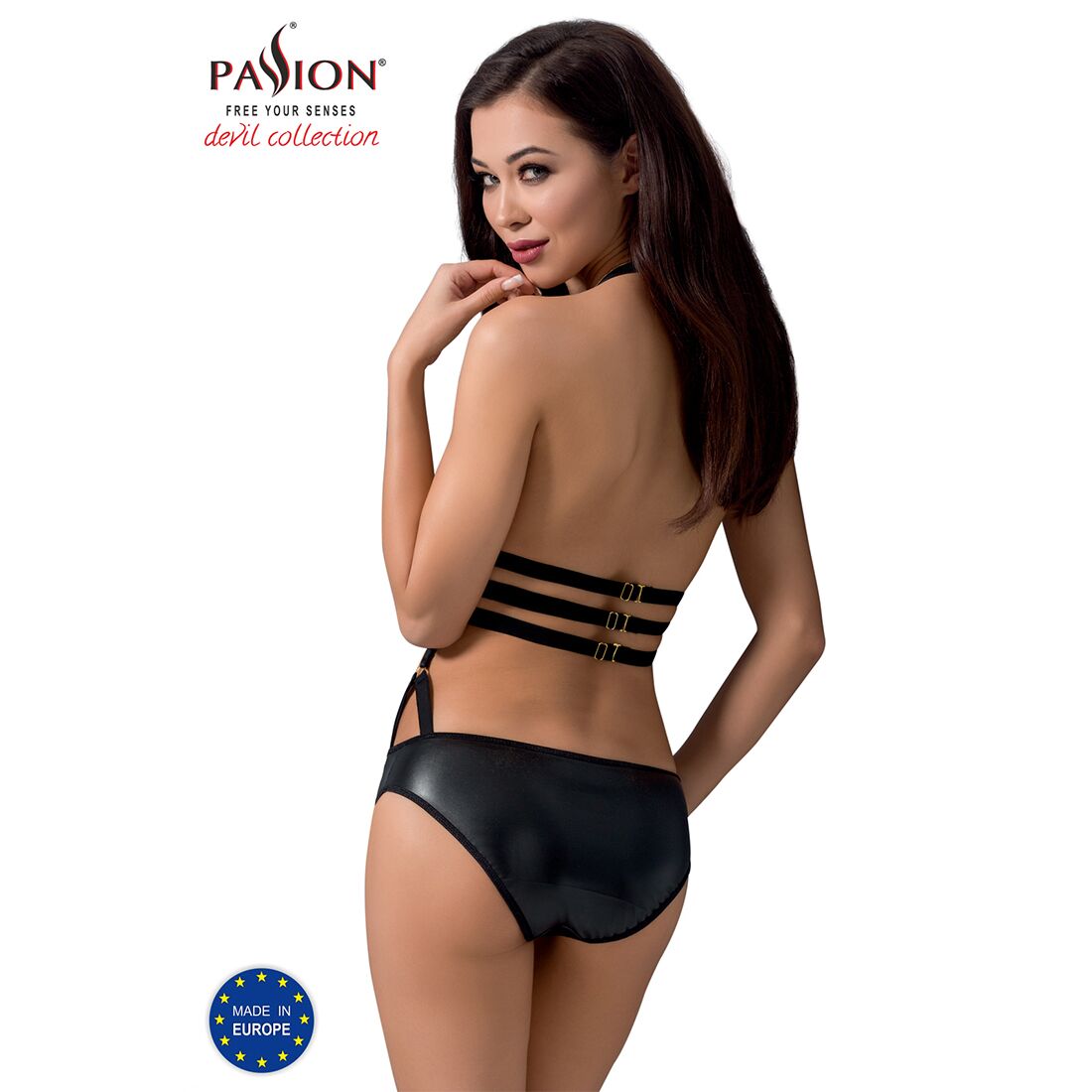 Боді монокіні під латекс Passion Exclusive LAMIS BODY S/M, black