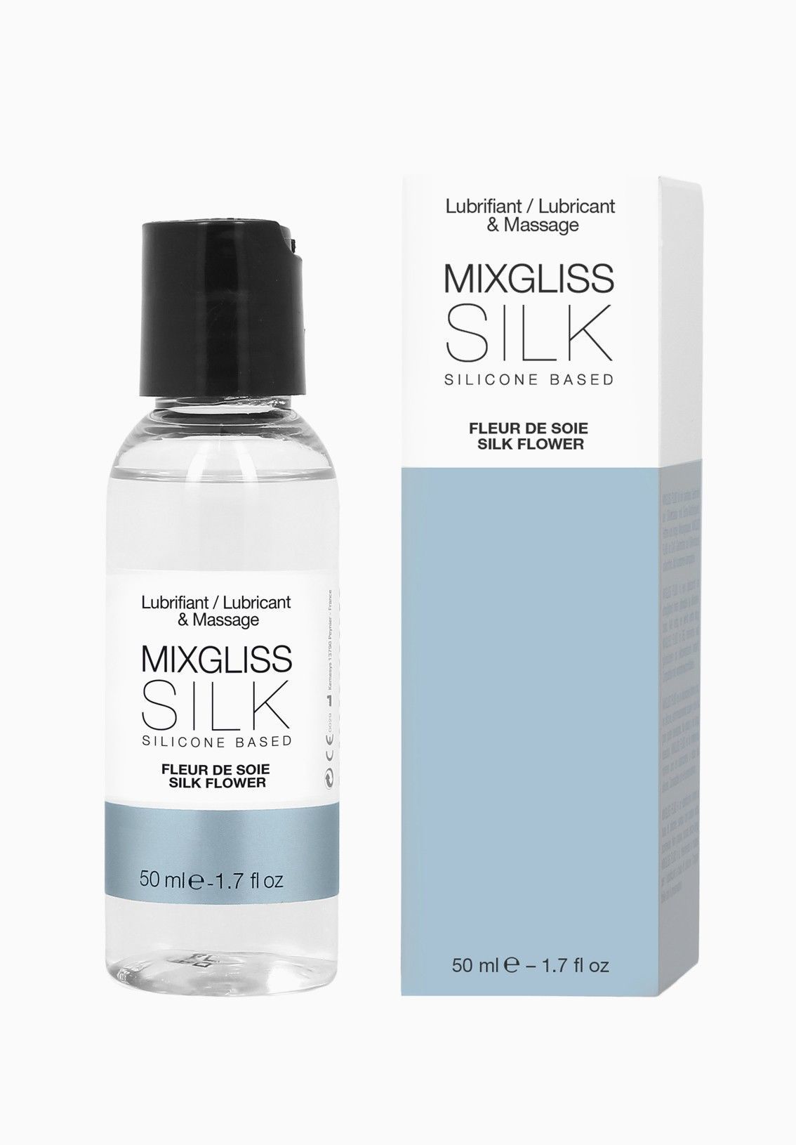 Лубрикант на силіконовій основі MixGliss SILK - FLEUR DE SOIE (50 мл) з квітковим ароматом