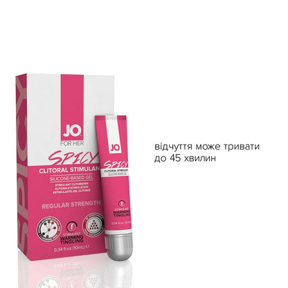 Збуджувальний гель для клітора JO SPICY WARMING (10 мл), розігрівальний