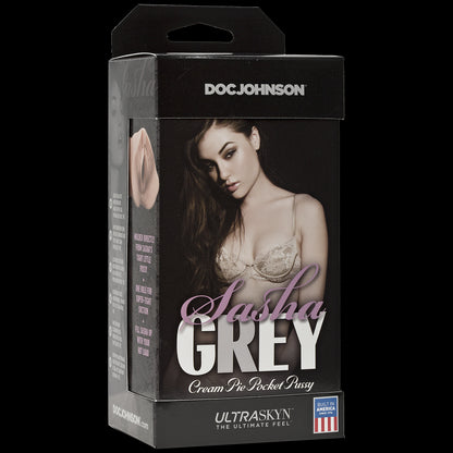 Мастурбатор-вагіна Doc Johnson Sasha Grey - Ultraskyn Cream Pie Pocket