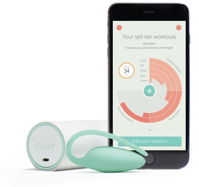 Преміумтренажер Кегеля Elvie Exercise Tracker, індукційна зарядка, PRO-додаток, без вібрації