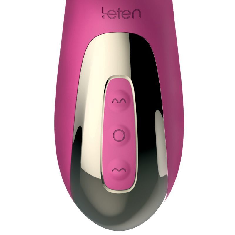 Вібратор-пульсатор Leten Automatical Thrusting Vibrator з підігрівом, що перезаряджається, 10 режимі