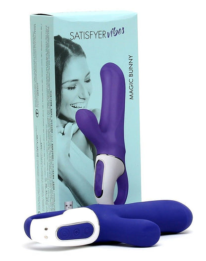 Потужний вібратор-кролик Satisfyer Vibes Magic Bunny, два мотори, літій силікон, 12 режимів роботи