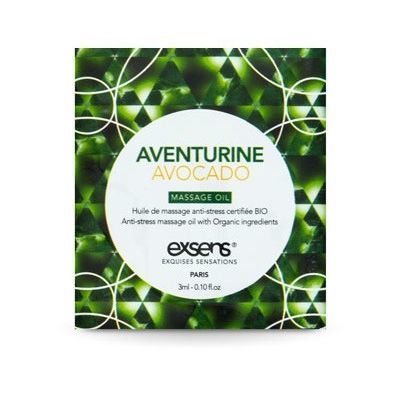 Пробник масажної олії EXSENS Anti-Stress Aventurine Avocado 3мл