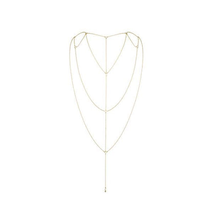 Ланцюжок для спини Bijoux Indiscrets Magnifique Back and Cleavage Chain - Gold, прикраса для тіла