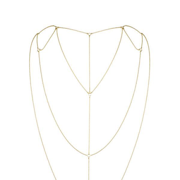 Ланцюжок для спини Bijoux Indiscrets Magnifique Back and Cleavage Chain - Gold, прикраса для тіла