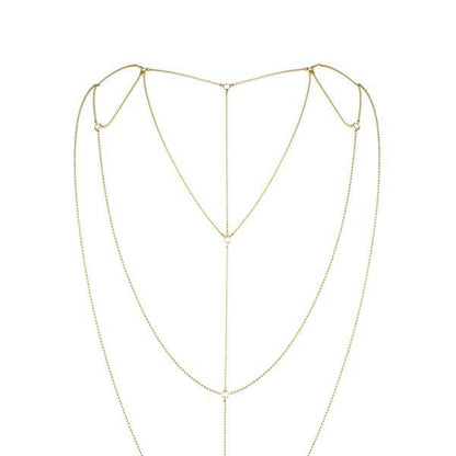 Ланцюжок для спини Bijoux Indiscrets Magnifique Back and Cleavage Chain - Gold, прикраса для тіла