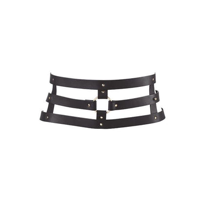 Портупея-пояс Bijoux Indiscrets MAZE - Wide Belt and Restraints Black, екошкіра