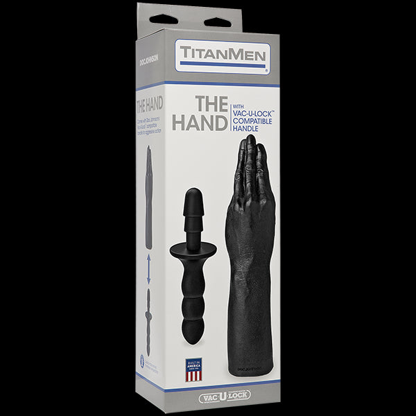 Рука для фістингу Doc Johnson Titanmen The Hand with Vac-U-Lock Compatible Handle, діаметр 6,9 см