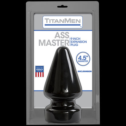 Пробка для фістінгу Doc Johnson Titanmen Tools - Butt Plug - 4.5 Inch Ass Master, діаметр 11,7 см