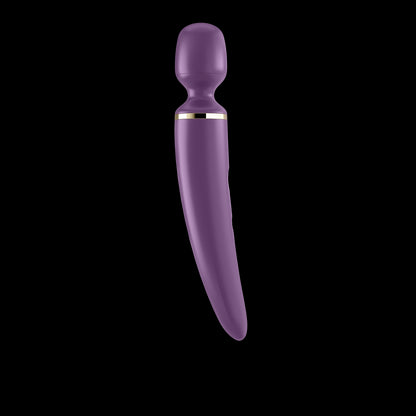 Вібромасажер Satisfyer Wand-er Woman (Purple/Gold) водонепроникний, потужний, розмір XXL