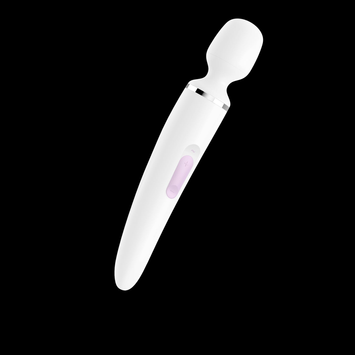 Вібромасажер Satisfyer Wand-er Woman (White/Chrome), водонепроникний, потужний, розмір XXL