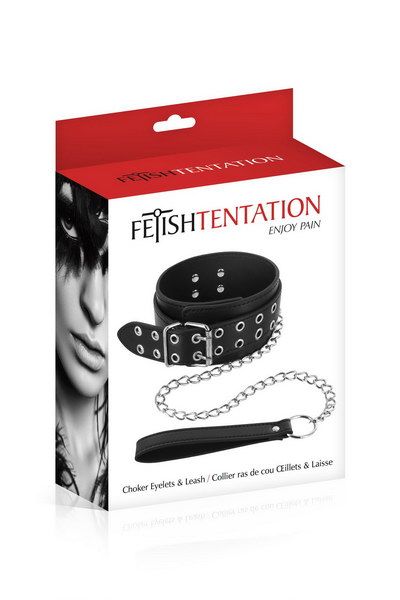 Нашийник з повідцем Fetish Tentation Eyalets and Leash