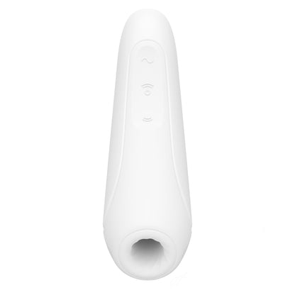 Вакуумний кліторальний стимулятор Satisfyer Curvy 1+ White з керуванням через інтернет