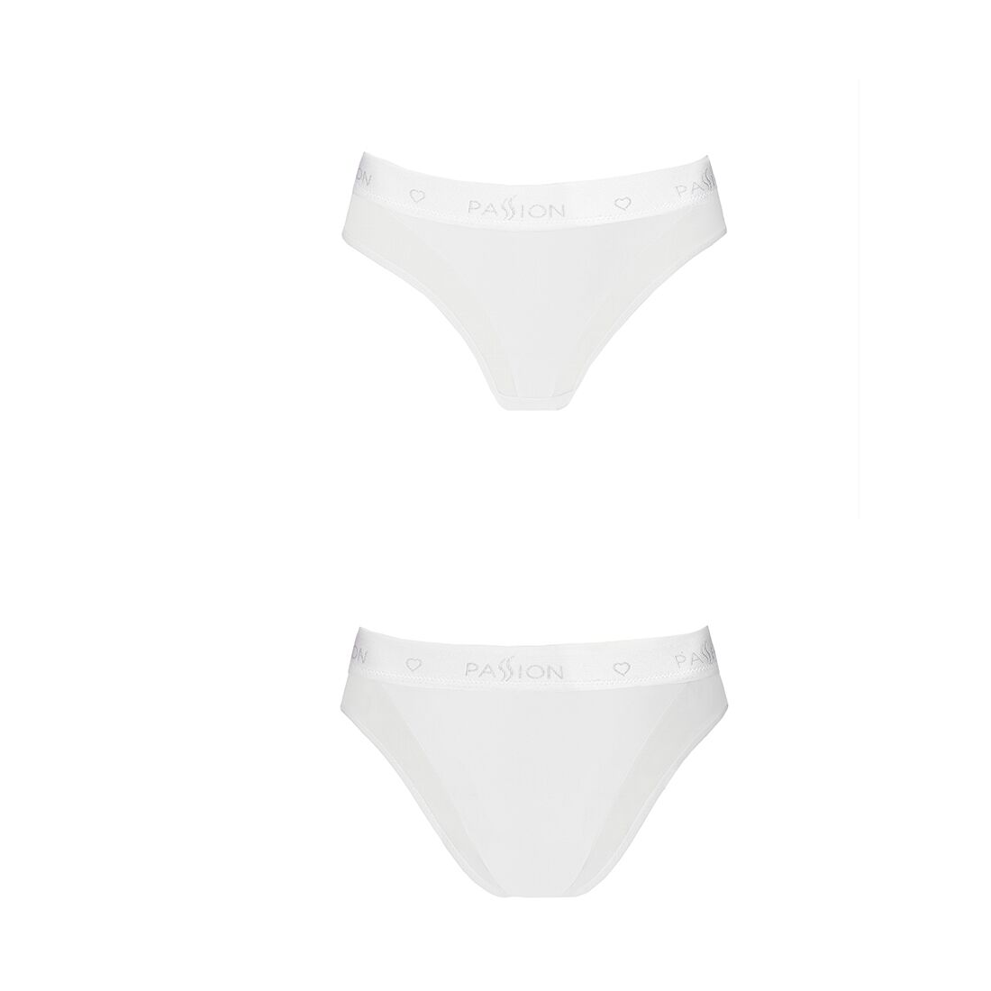 Трусики з прозорою вставкою Passion PS002 PANTIES L, white