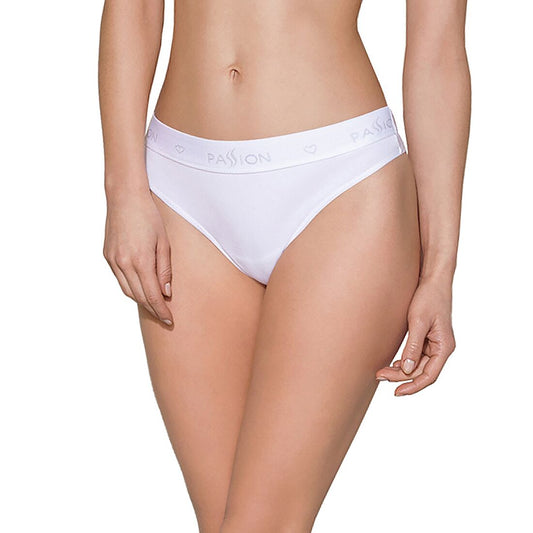 Трусики-бразиліана з бавовни Passion PS005 PANTIES L, white