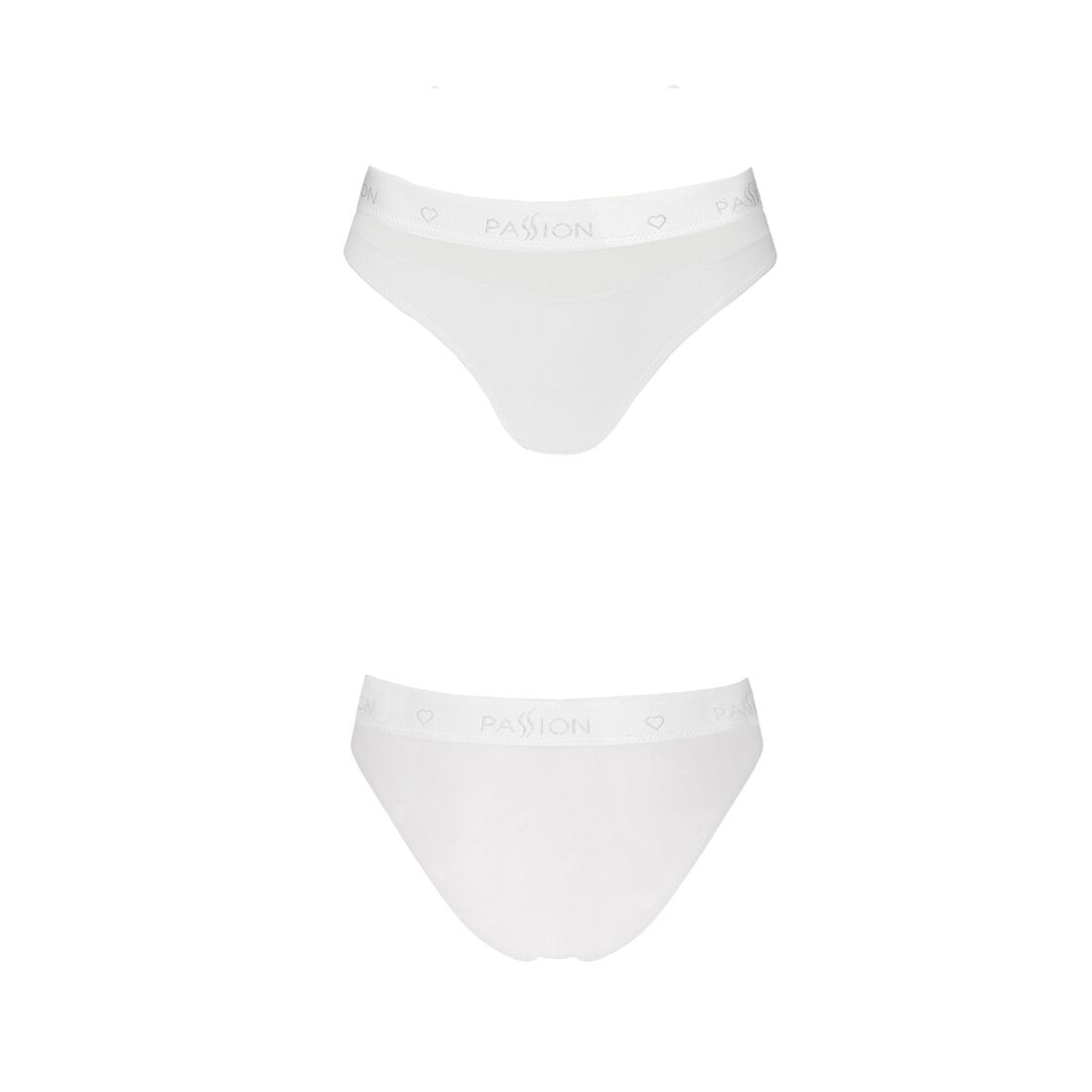 Трусики з прозорою вставкою Passion PS006 PANTIES M, white