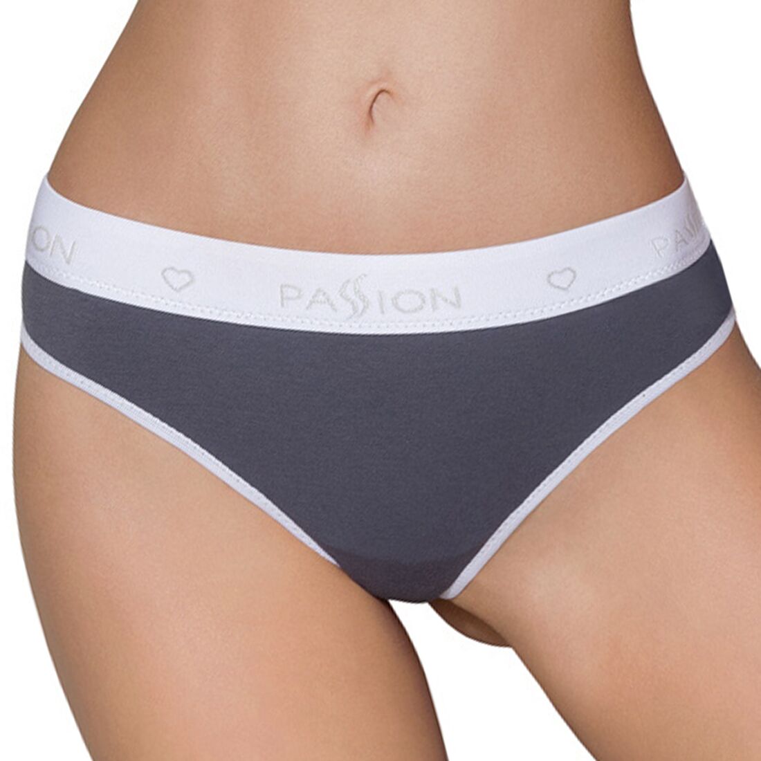 Спортивні трусики-стрінги Passion PS007 PANTIES dark grey, L