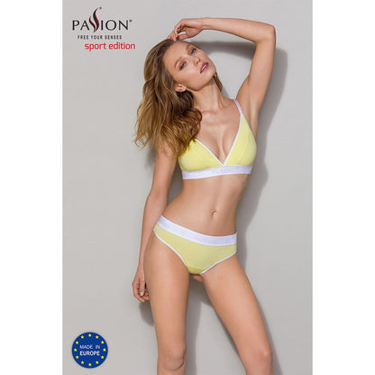 Спортивні трусики-стрінги Passion PS007 PANTIES L, yellow