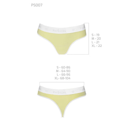 Спортивні трусики-стрінги Passion PS007 PANTIES L, yellow