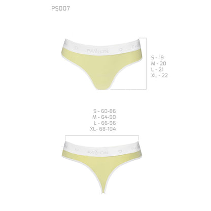 Спортивні трусики-стрінги Passion PS007 PANTIES M, yellow