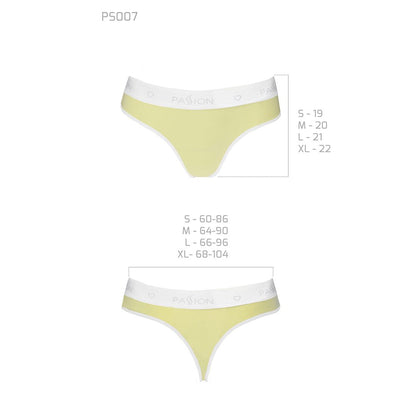 Спортивні трусики-стрінги Passion PS007 PANTIES S, yellow