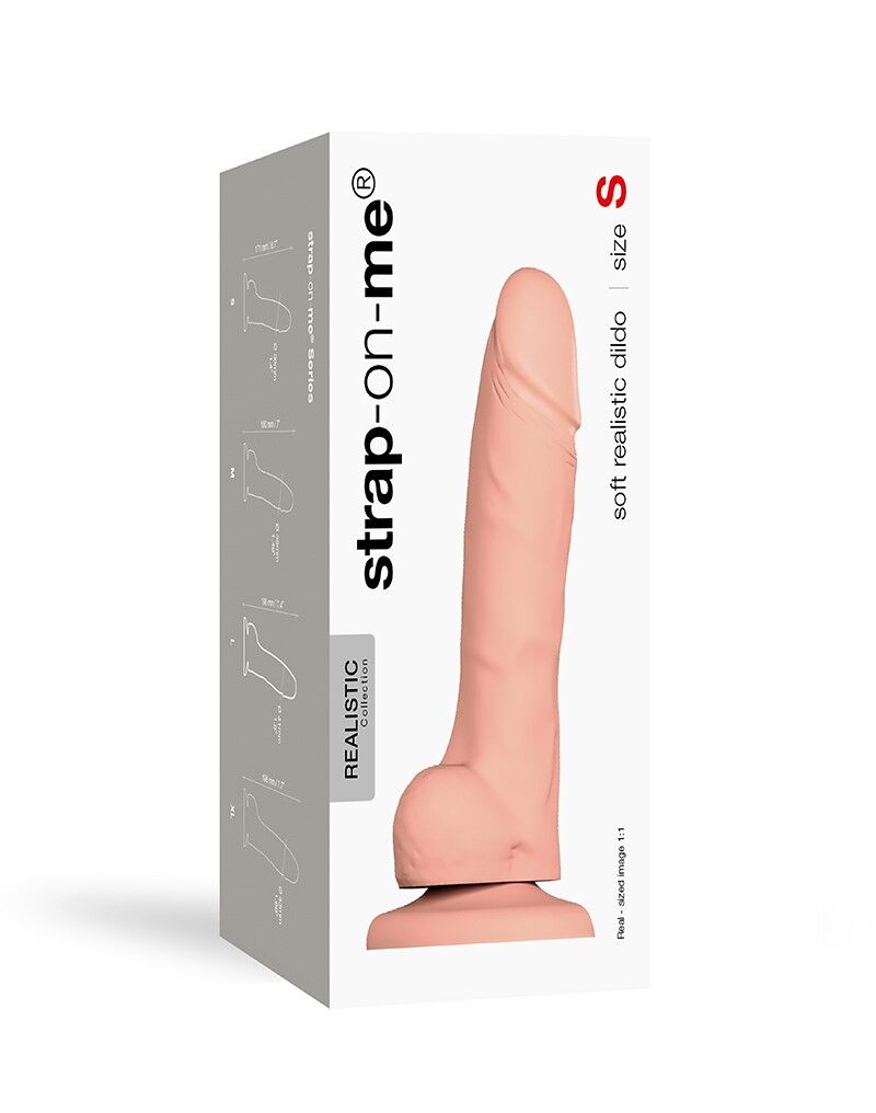 Реалістичний фалоімітатор Strap-On-Me SOFT REALISTIC DILDO Vanilla - Size S