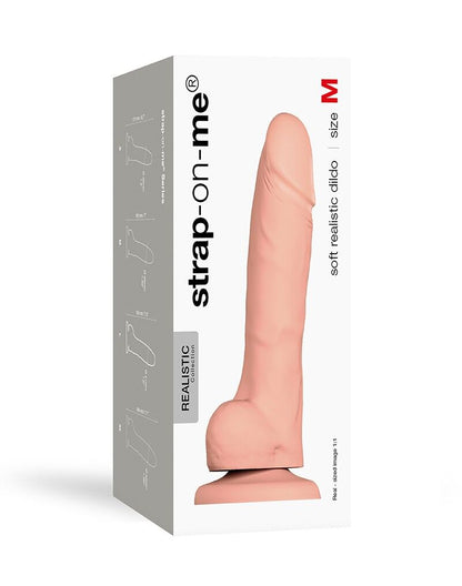 Реалістичний фалоімітатор Strap-On-Me SOFT REALISTIC DILDO Vanilla - Size M