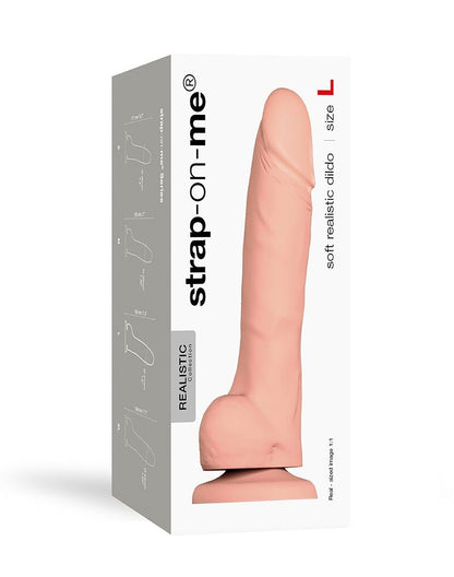 Реалістичний фалоімітатор Strap-On-Me SOFT REALISTIC DILDO Vanilla - Size L