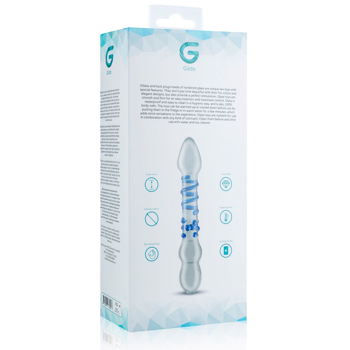 Скляний дилдо Gildo Glass Dildo No. 21