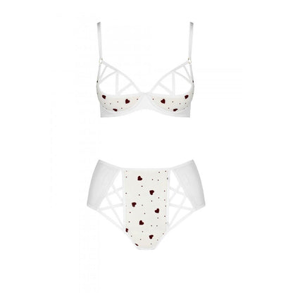 Еротичний комплект з малюнком Passion LOVELIA BIKINI L/XL, white