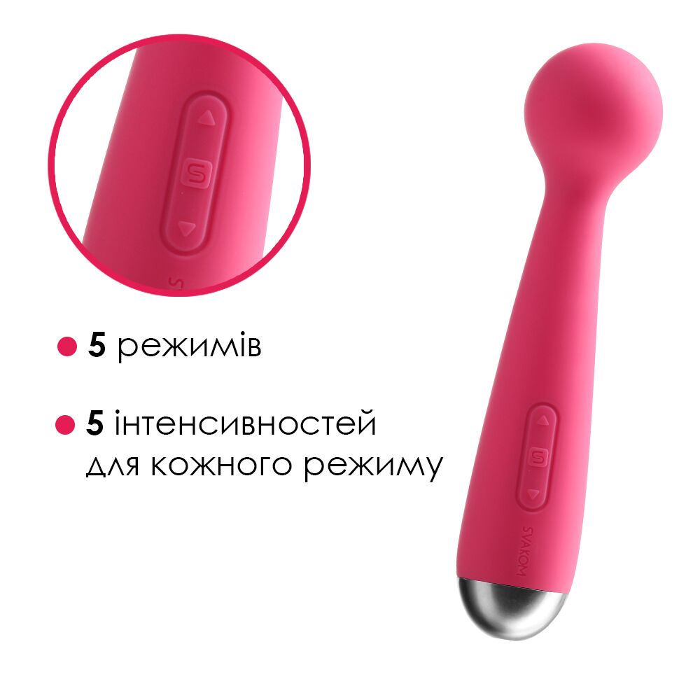 Вібромасажер з інтелектуальним режимом Svakom Mini Emma Plum Red