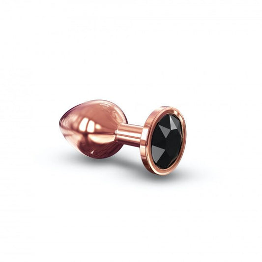 Металева анальна пробка із прикрасою у вигляді кристалу Dorcel - Diamond Plug Rose Gold M