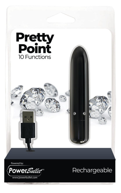 Віброкуля PowerBullet - Pretty Point Rechargeable Bullet Black