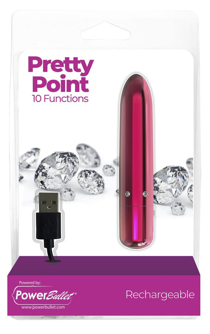 Віброкуля PowerBullet - Pretty Point Rechargeable Bullet Pink