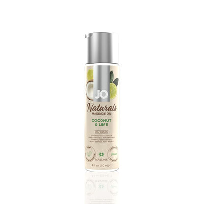 Масажна олія JO Naturals Massage Oil Coconut&Lime з натуральними ефірними оліями 120мл