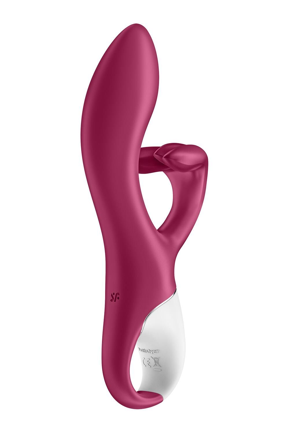 Вібратор-кролик із потрійним відростком Satisfyer Embrace me Berry, 2 мотори, діаметр 3,6 см