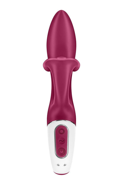 Вібратор-кролик із потрійним відростком Satisfyer Embrace me Berry, 2 мотори, діаметр 3,6 см