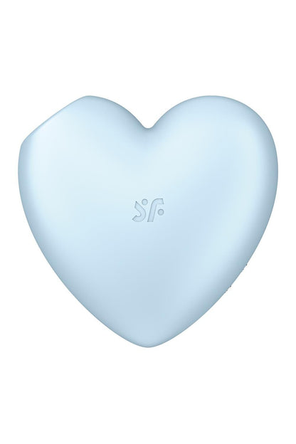 Вакуумний стимулятор-серце з вібрацією Satisfyer Cutie Heart Blue