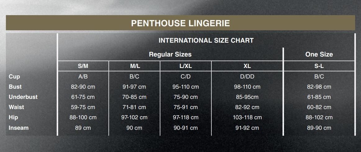 Боді Penthouse All The Way XL Black, відкрита спинка, рукави, низ у вигляді високих трусиків танга