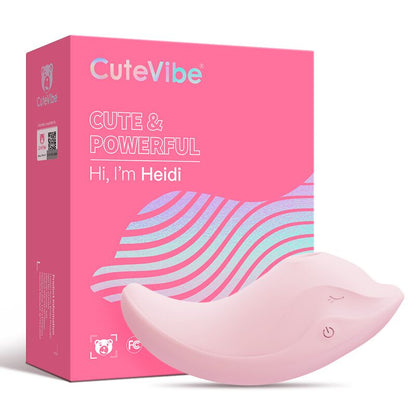 Вібратор та вакуумний стимулятор CuteVibe Heidi Pink