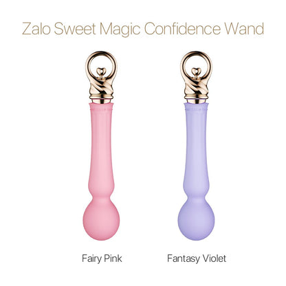 Вібромасажер із підігрівом Zalo Sweet Magic - Confidence Wand Fairy Pink