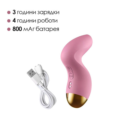 Вакуумний кліторальний стимулятор Svakom Pulse Pure Pale Pink, 5 режимів, 5 інтенсивностей у кожному