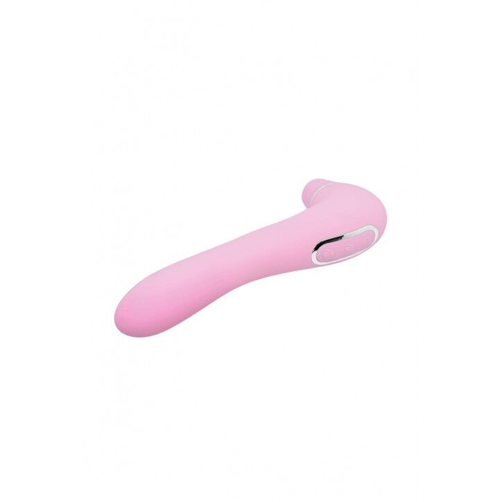 Вакуумний стимулятор з вібрацією Wooomy Smoooch Pink Clitoral Suction & Vibration, 10х2 режимів