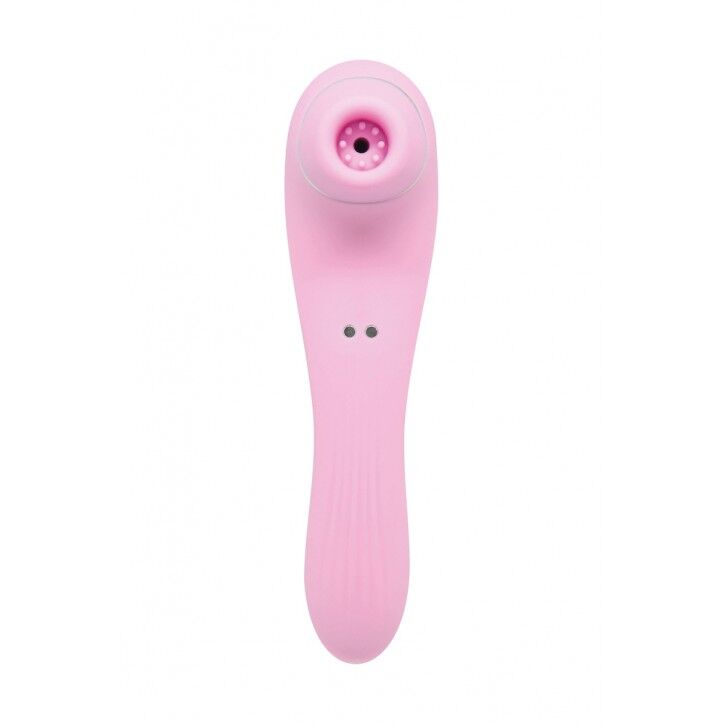 Вакуумний стимулятор з вібрацією Wooomy Smoooch Pink Clitoral Suction & Vibration, 10х2 режимів