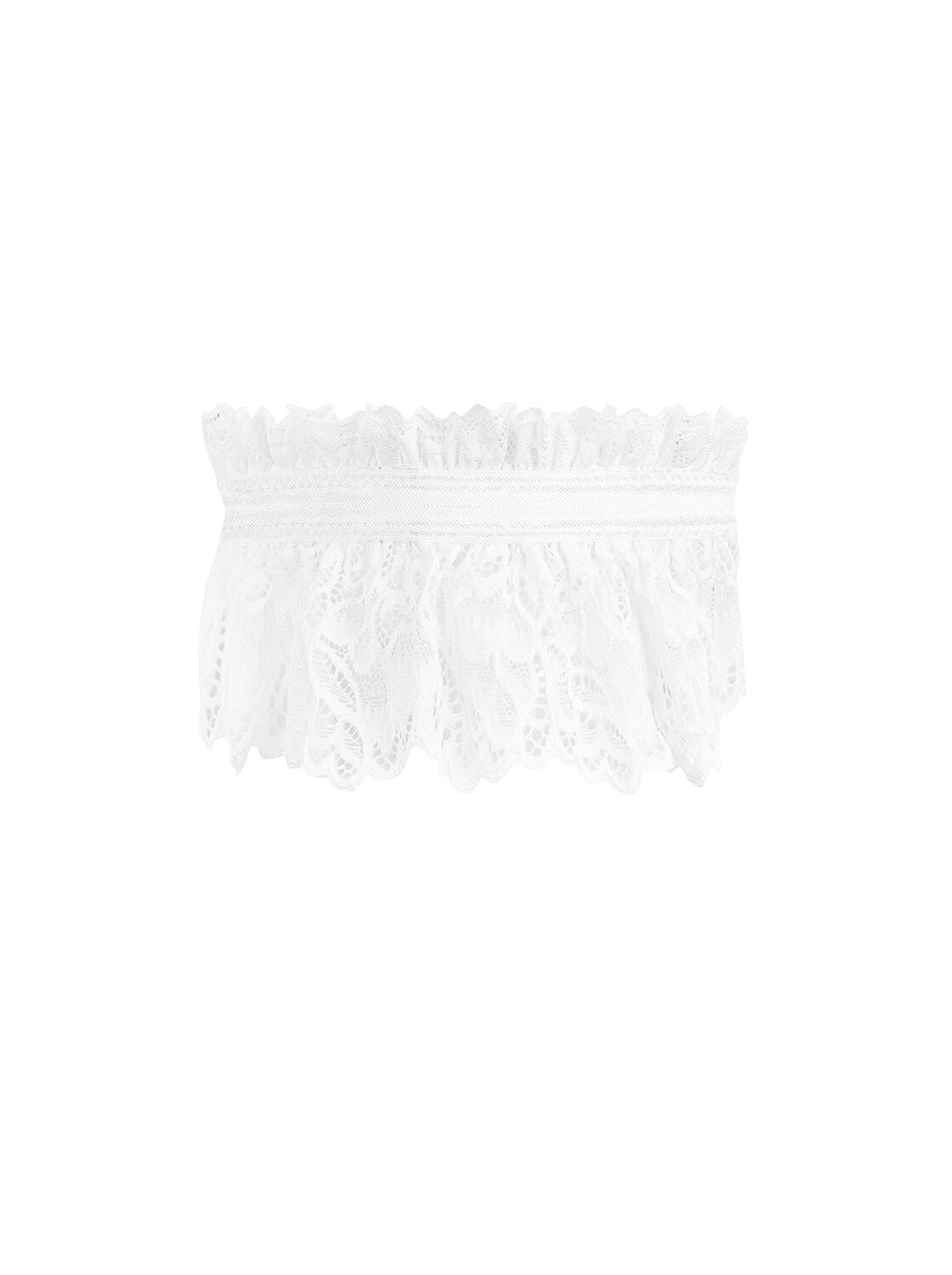 Ажурна підв’язка Obsessive Amor Blanco garter, white