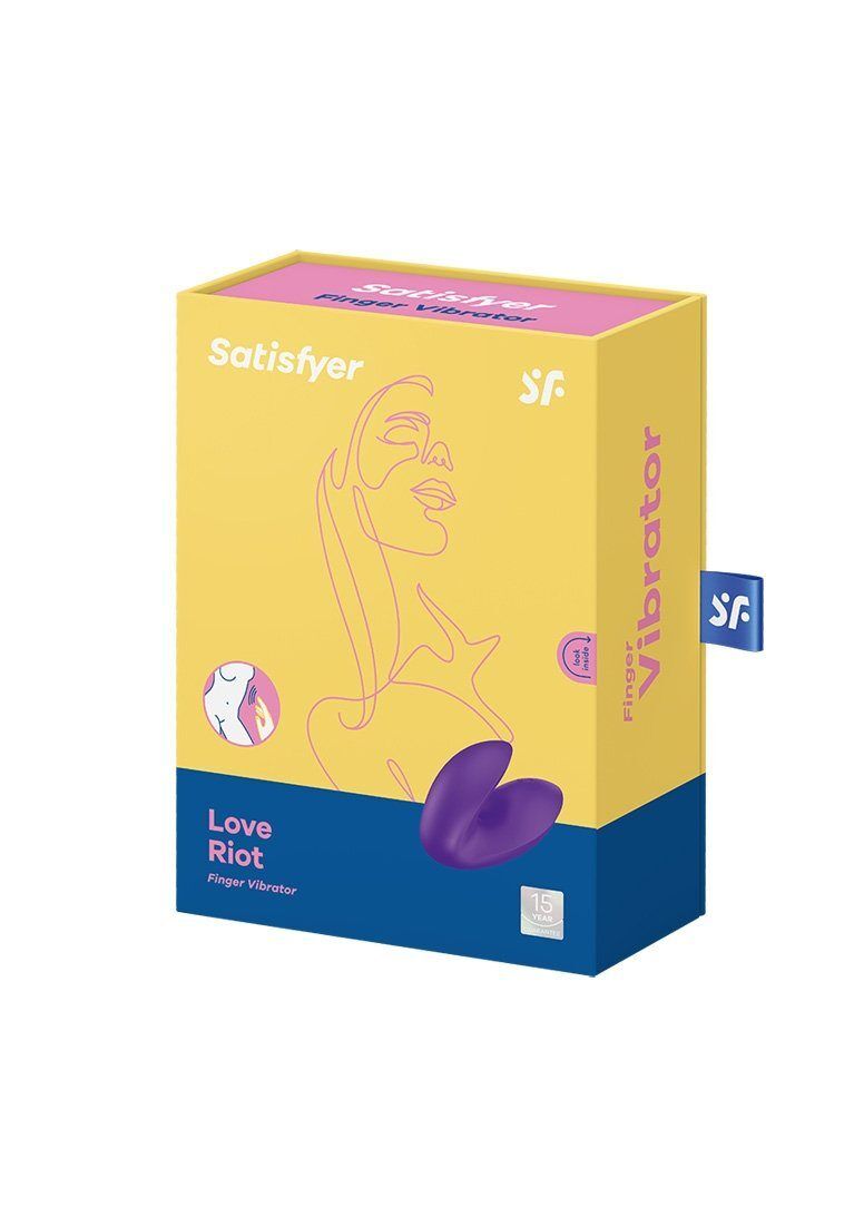 Вібратор на палець Satisfyer Love Riot Purple, 12 варіантів використання